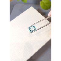 6.28 Ct. Greenish Blue Aquamarine from Brazil Life Style