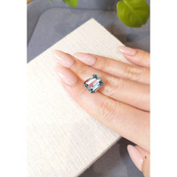 6.28 Ct. Greenish Blue Aquamarine from Brazil Life Style