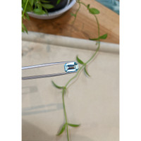 2.96 Ct. Greenish Blue Aquamarine from Brazil Life Style