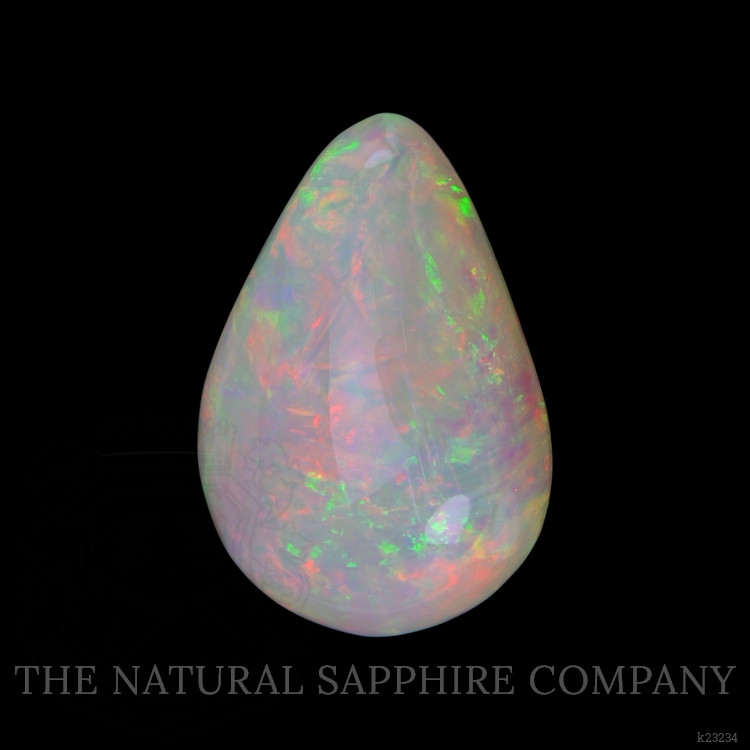 23.56 Ct. Multi Color Cabochon White Opal from Australia