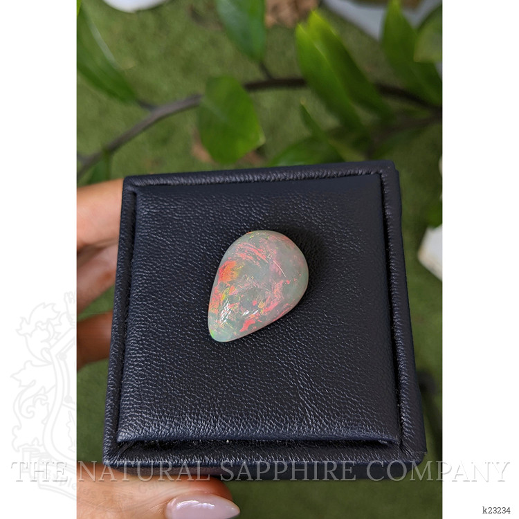23.56 Ct. Multi Color Cabochon White Opal from Australia