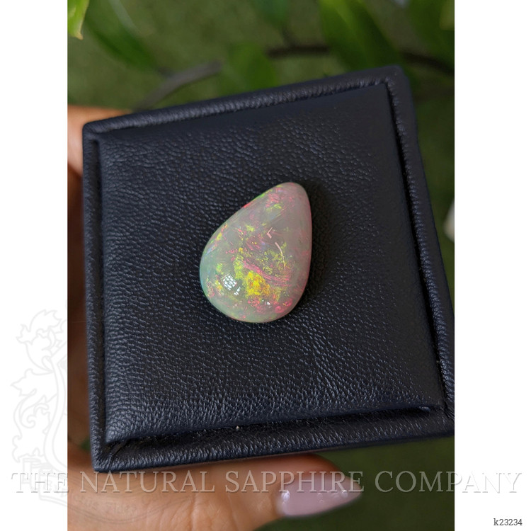 23.56 Ct. Multi Color Cabochon White Opal from Australia