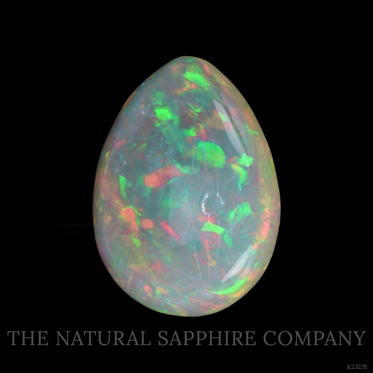21.14 Ct. Multi Color Cabochon Semi-Black Opal from Ethiopia