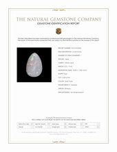 19.43 Ct. Multi Color Cabochon White Opal from Ethiopia Scan Report