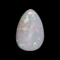 19.43 Ct. Multi Color Cabochon White Opal from Ethiopia Video
