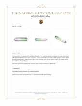 1.14 Ct. Tourmaline from Mozambique Appraisal