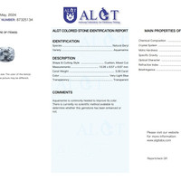 3.38 Ct. Aquamarine from Brazil Scan Report