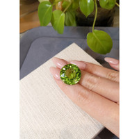 35.07 Ct. Green Peridot from Pakistan Life Style