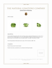 6.78 Ct. Peridot from Brazil Appraisal
