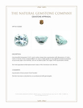 10.07 Ct. Aquamarine from Brazil Appraisal