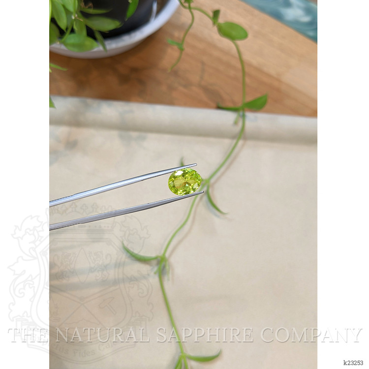 3.95 Ct. Yellowish Green Chrysoberyl from Ceylon (Sri Lanka)