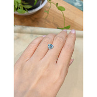 1.35 Ct. Greenish Blue Aquamarine from Madagascar Life Style