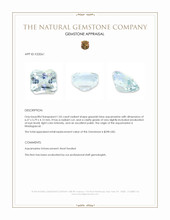 1.05 Ct. Greenish Blue Aquamarine from Madagascar Appraisal