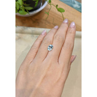 1.84 Ct. Greenish Blue Aquamarine from Madagascar Life Style