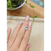 1.84 Ct. Greenish Blue Aquamarine from Madagascar Life Style
