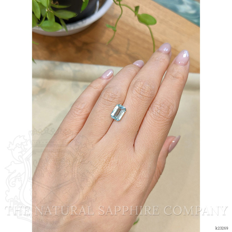 1.83 Ct. Bluish Green Aquamarine from Madagascar