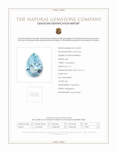 1.01 Ct. Blue Aquamarine from Madagascar Scan Report
