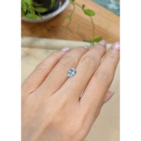 1.01 Ct. Blue Aquamarine from Madagascar Life Style