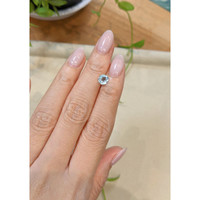 0.80 Ct. Blue Aquamarine from Madagascar Life Style