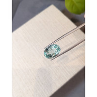 9.93 Ct. Bluish Green Beryl from Madagascar Life Style