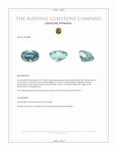 4.70 Ct. Greenish Blue Aquamarine from Madagascar Appraisal