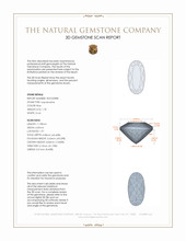 1.78 Ct. Aquamarine from Madagascar 3 D Scan Report