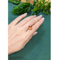 6.68 Ct. Golden Brown Garnet from Madagascar Life Style
