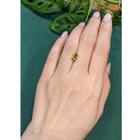 1.75 Ct. Yellowish Green Chrysoberyl from Madagascar Life Style