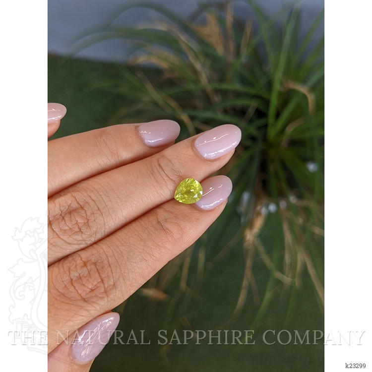 1.89 Ct. Yellowish Green Sphene (Titanite) from Madagascar