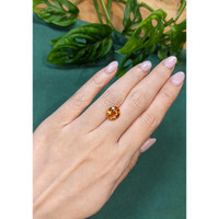 3.78 Ct. Golden Brown Garnet from Madagascar Life Style