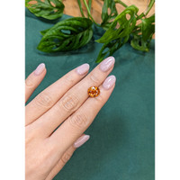 3.78 Ct. Golden Brown Garnet from Madagascar Life Style