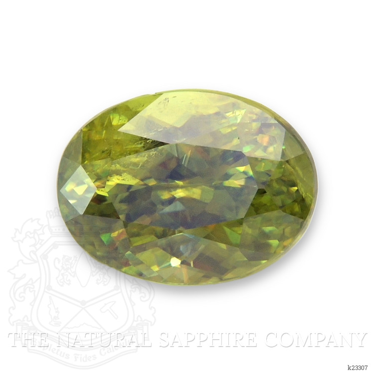 1.75 Ct. Yellowish Green Sphene (Titanite) from Madagascar