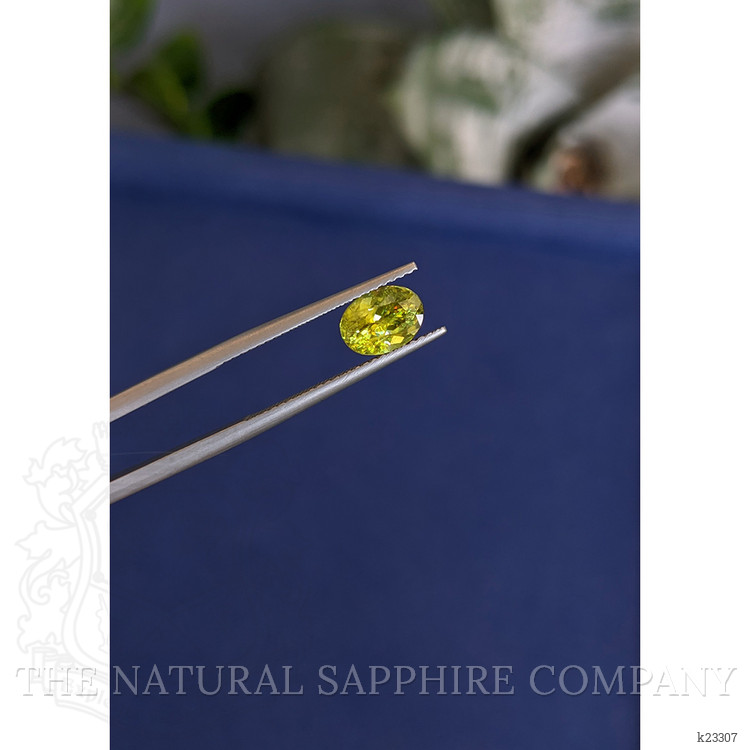 1.75 Ct. Yellowish Green Sphene (Titanite) from Madagascar