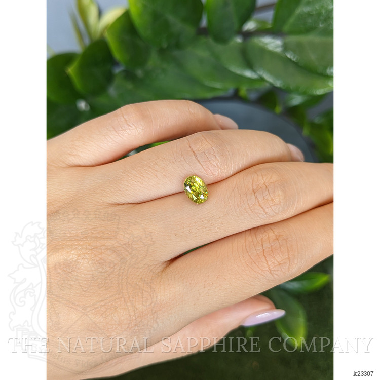 1.75 Ct. Yellowish Green Sphene (Titanite) from Madagascar