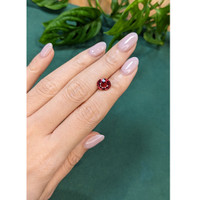 3.16 Ct. Red Garnet from Madagascar Life Style