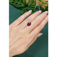 2.74 Ct. Purplish Red Garnet from Madagascar Life Style