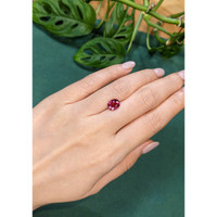 2.13 Ct. Purplish Pink Garnet from Madagascar Life Style