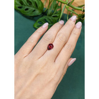2.40 Ct. Purplish Red Garnet from Madagascar Life Style