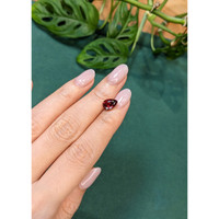 2.41 Ct. Purplish Red Garnet from Madagascar Life Style