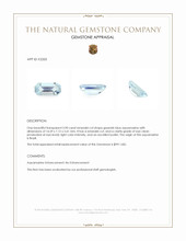 3.90 Ct. Greenish Blue Aquamarine from Brazil Appraisal