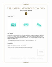 0.92 Ct. Paraiba Tourmaline from Brazil Appraisal