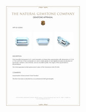 4.31 Ct. Blue Aquamarine from Mozambique Appraisal