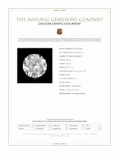 1.12 Ct. White Zircon from Ceylon (Sri Lanka) Scan Report