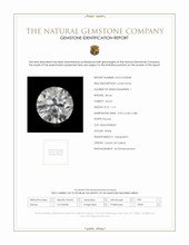 1.14 Ct. White Zircon from Ceylon (Sri Lanka) Scan Report