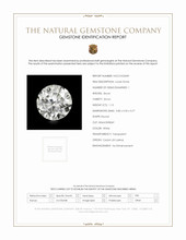 1.13 Ct. White Zircon from Ceylon (Sri Lanka) Scan Report