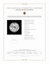 1.23 Ct. White Zircon from Ceylon (Sri Lanka) Scan Report