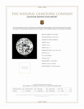 1.11 Ct. White Zircon from Ceylon (Sri Lanka) Scan Report