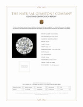 1.26 Ct. White Zircon from Ceylon (Sri Lanka) Scan Report
