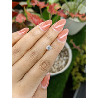 1.26 Ct. White Zircon from Ceylon (Sri Lanka) Life Style