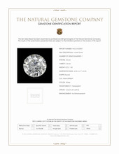 1.42 Ct. White Zircon from Ceylon (Sri Lanka) Scan Report
